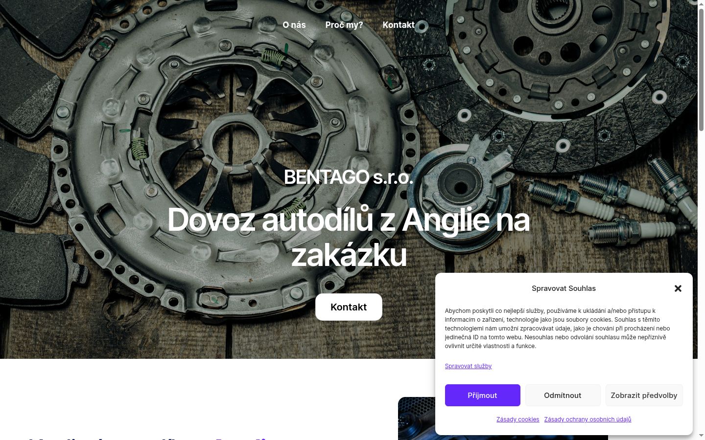 Sutikimo reklamjuostės, rodytos prieš bet kokią sąveiką, ekrano kopija