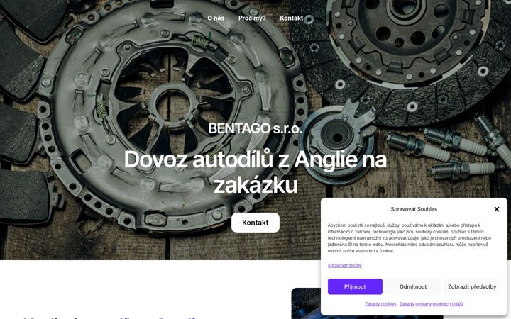 Screenshot of bentago.cz