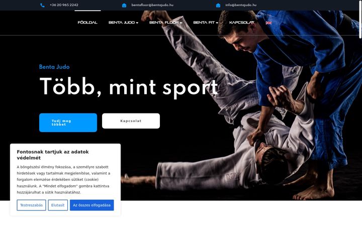 Screenshot di bentajudo.hu