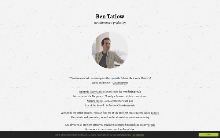 Screenshot of bentatlow.com