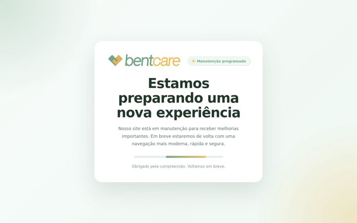 Skjermbilde av bentcare.com.br
