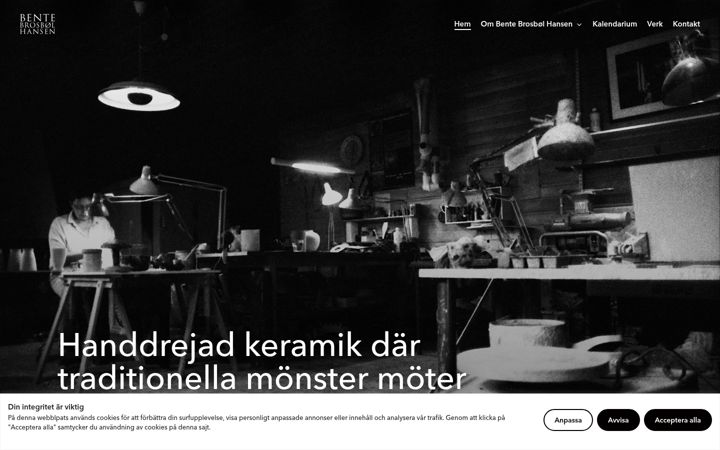 Screenshot of bentebrosbolhansen.se