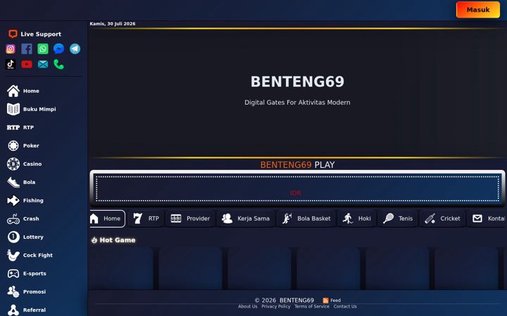 Screenshot of benteng69.it.com