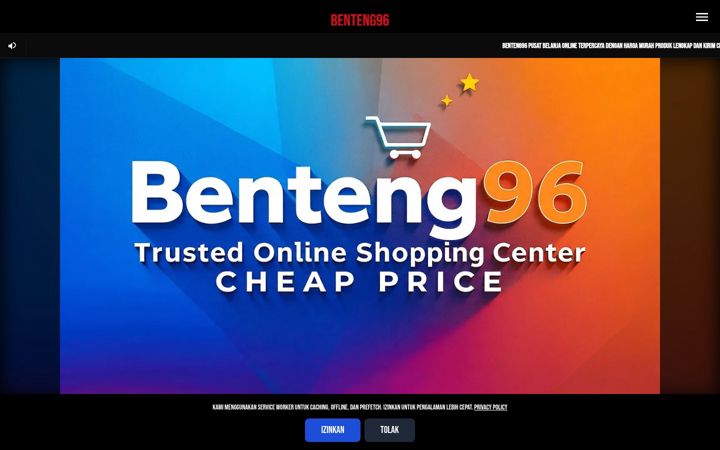 Screenshot of benteng96.org