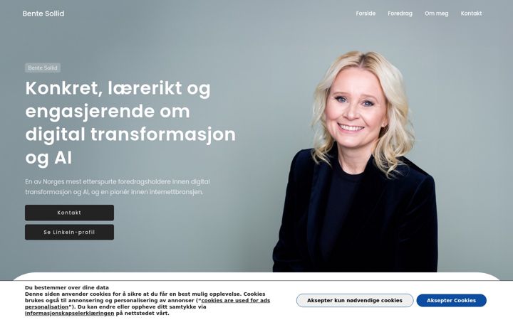 Screenshot of bentesollid.no