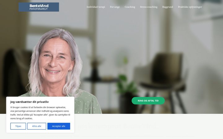 Screenshot of bentevind.dk