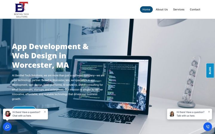 Screenshot of bentheltech.com