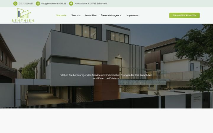 Screenshot of benthien-makler.de