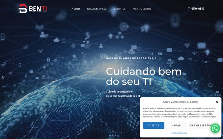Screenshot of benti.com.br