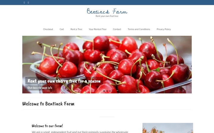 Captură de ecran a bentinckfarm.co.uk