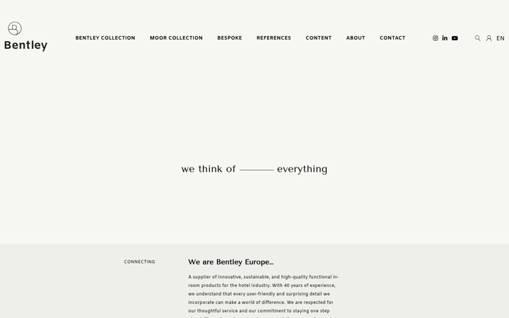 Screenshot of bentleyeurope.com