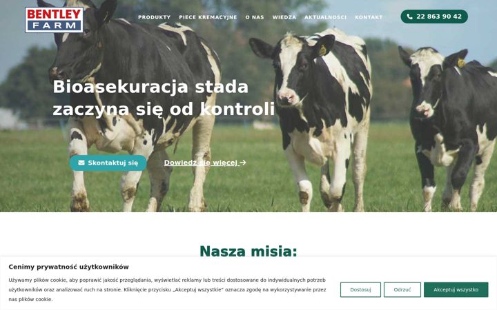 Skärmbild av bentleyfarm.pl