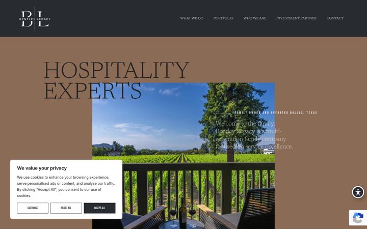 Screenshot of bentleylegacy.com