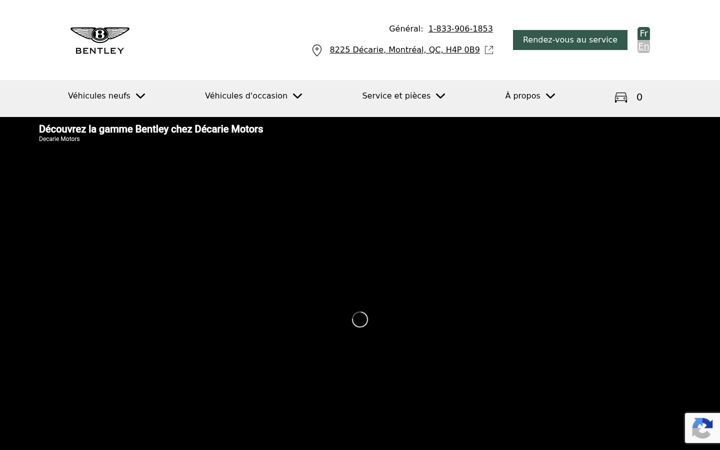 Screenshot of bentleymontreal.com