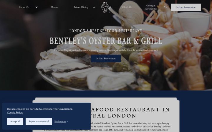 Screenshot of bentleys.org
