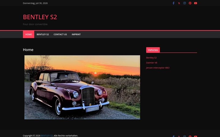Screenshot of bentleys2.com