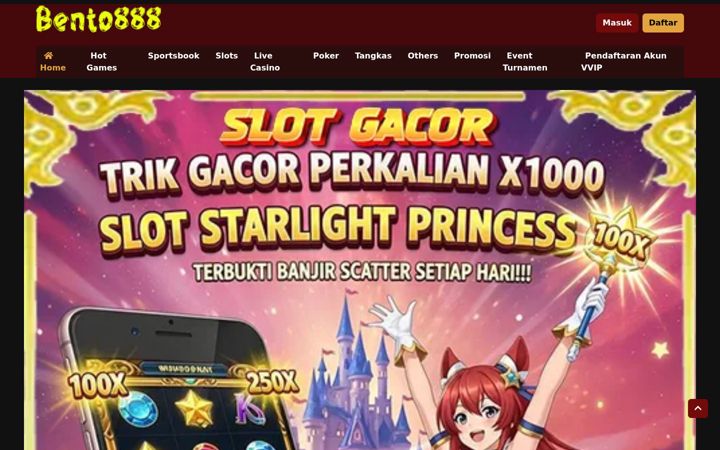 Screenshot of bento888.net