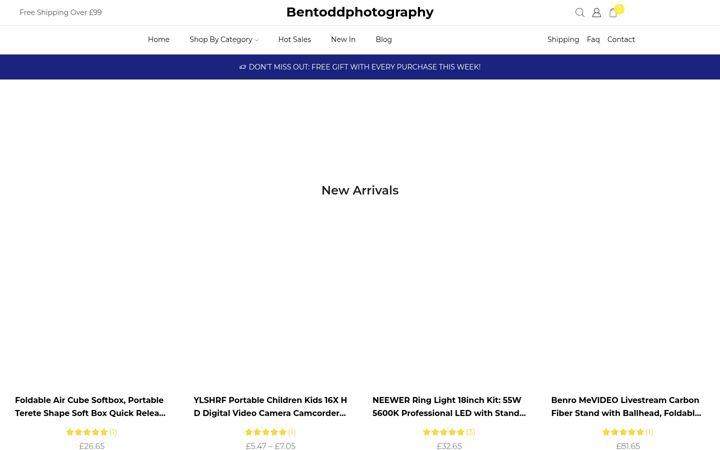 Screenshot of bentoddphotography.co.uk