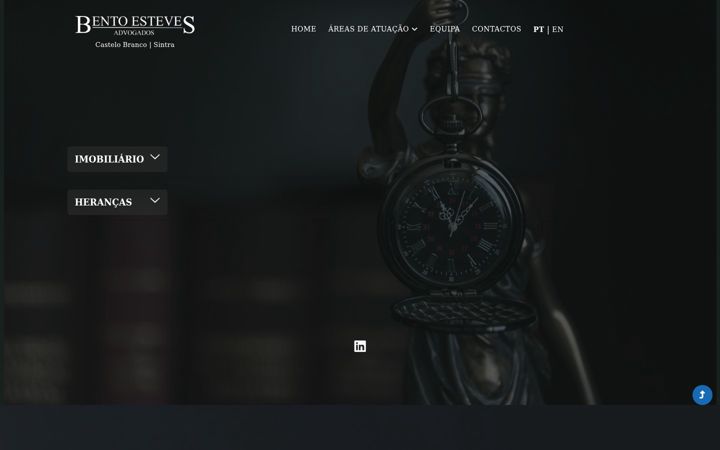 Screenshot of bentoestevesadvogados.pt