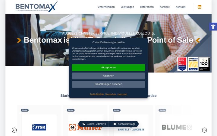 Ekrānuzņēmums no bentomax.de