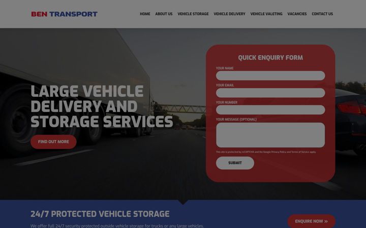 Screenshot of bentransport.co.uk