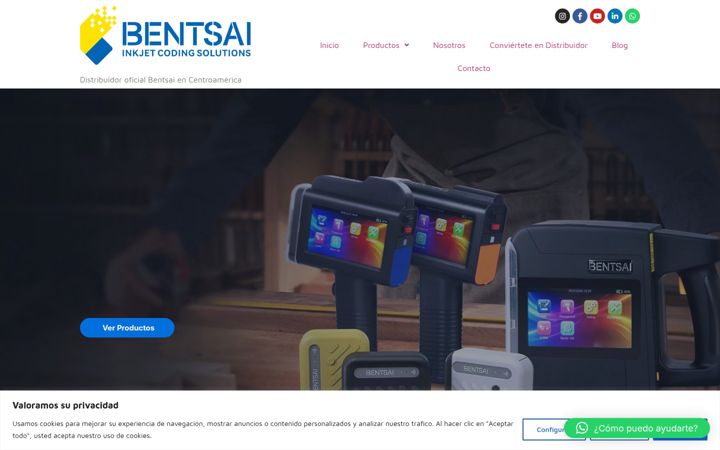Screenshot of bentsaicentroamerica.com