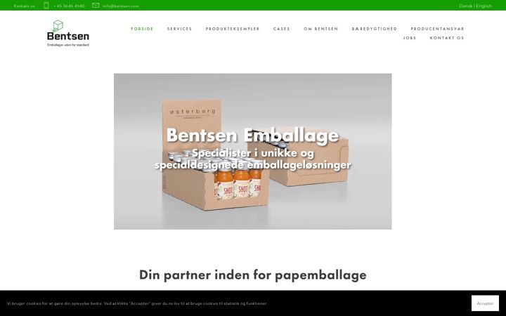 Screenshot of bentsen.com