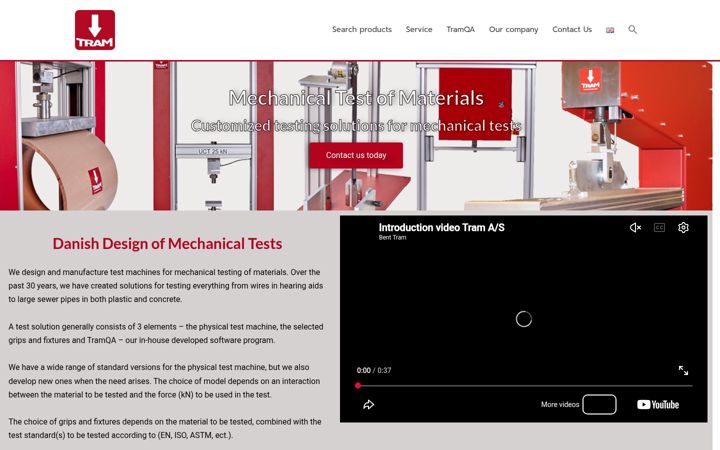 Screenshot of benttram.com