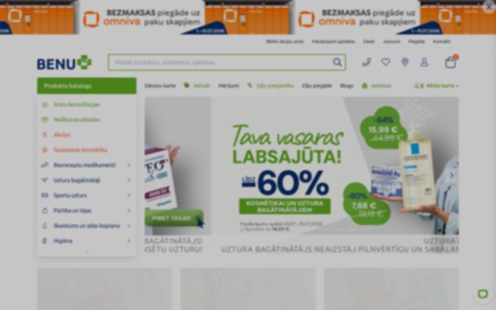 Screenshot of benu.lv