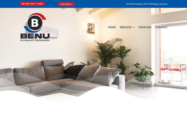 Zrzut ekranu benuklimaattechniek.nl
