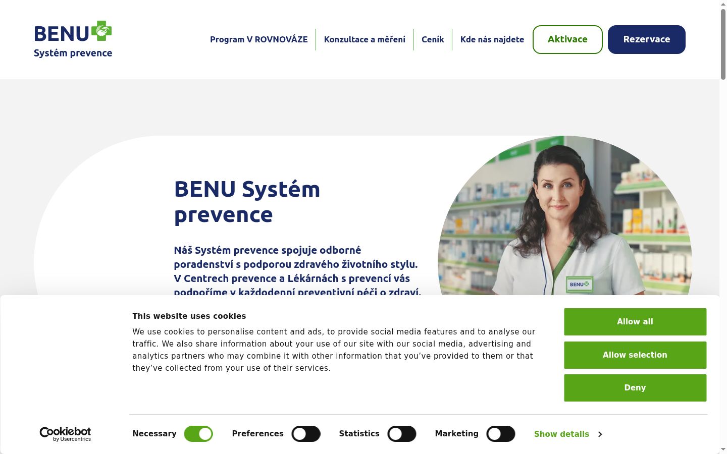 Sutikimo reklamjuostės, rodytos prieš bet kokią sąveiką, ekrano kopija