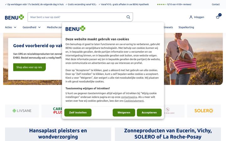 Zrzut ekranu benushop.nl