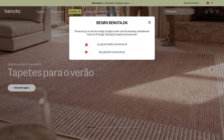 Screenshot of benuta.pt