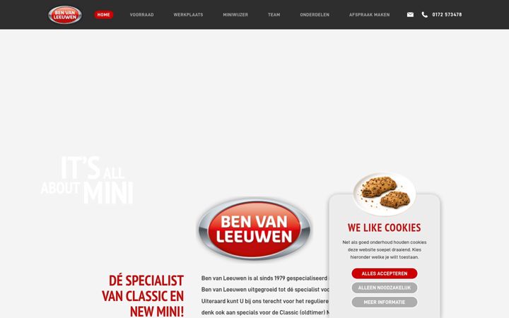 Screenshot of benvanleeuwen.com