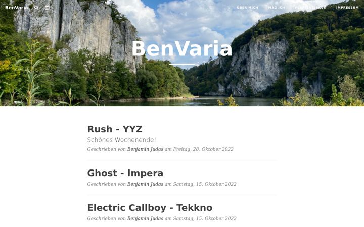 Screenshot of benvaria.de