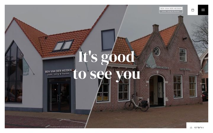 Screenshot of benvdheiden.nl