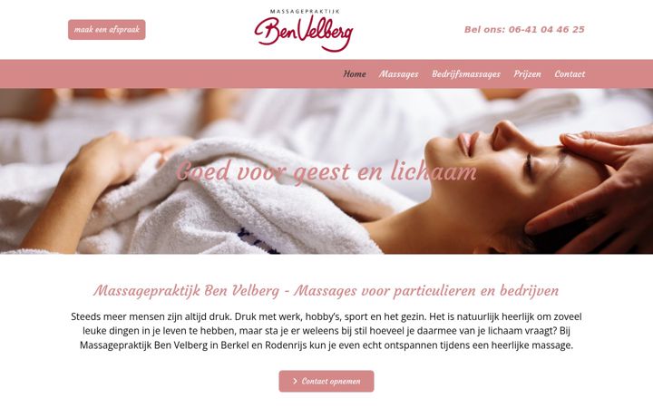 Skærmbillede af benvelberg.nl