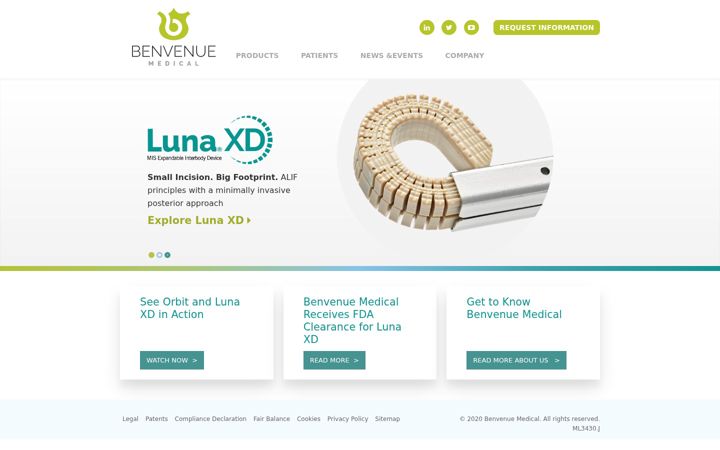 Screenshot of benvenuemedical.com