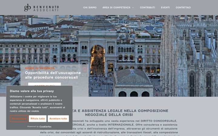 Screenshot of benvenutoassociati.it