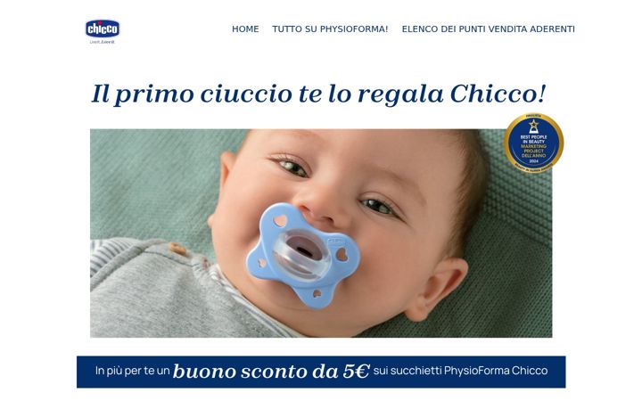 Screenshot of benvenutochicco.it