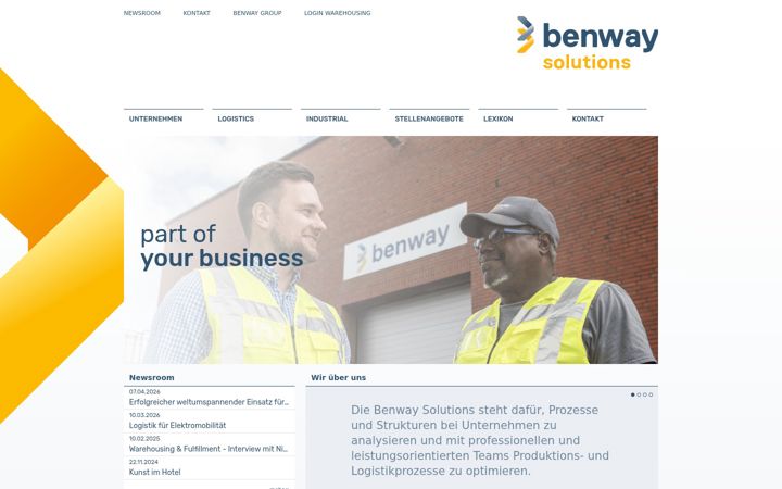 Snimka zaslona za benway-solutions.de