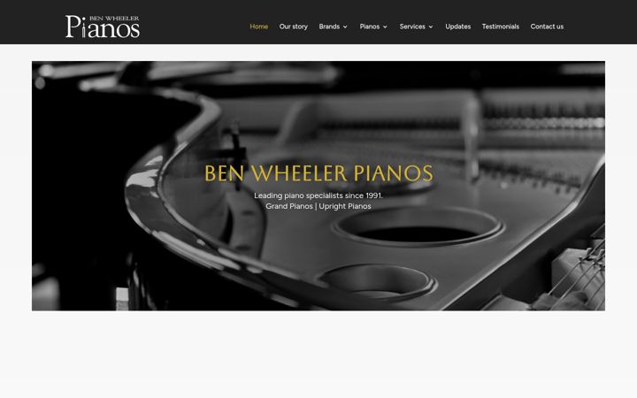Screenshot of benwheelerpianos.co.uk