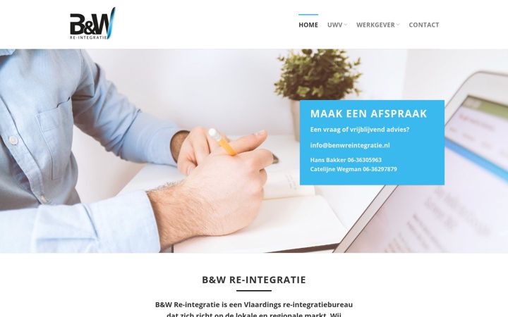 Zrzut ekranu benwreintegratie.nl
