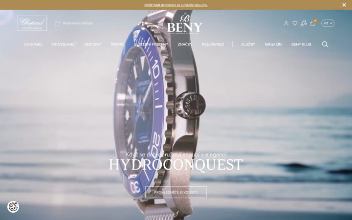 Screenshot of beny.cz