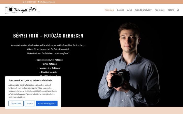 Screenshot of benyei-foto.hu