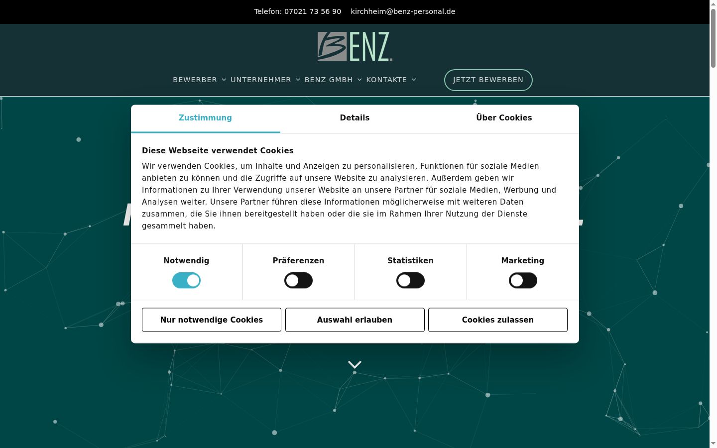 Screenshot tal-banner tal-kunsens muri qabel kwalunkwe interazzjoni