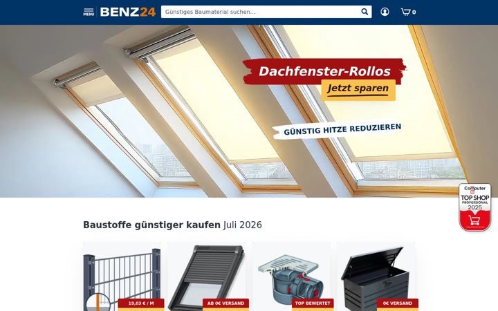 Screenshot of benz24.de
