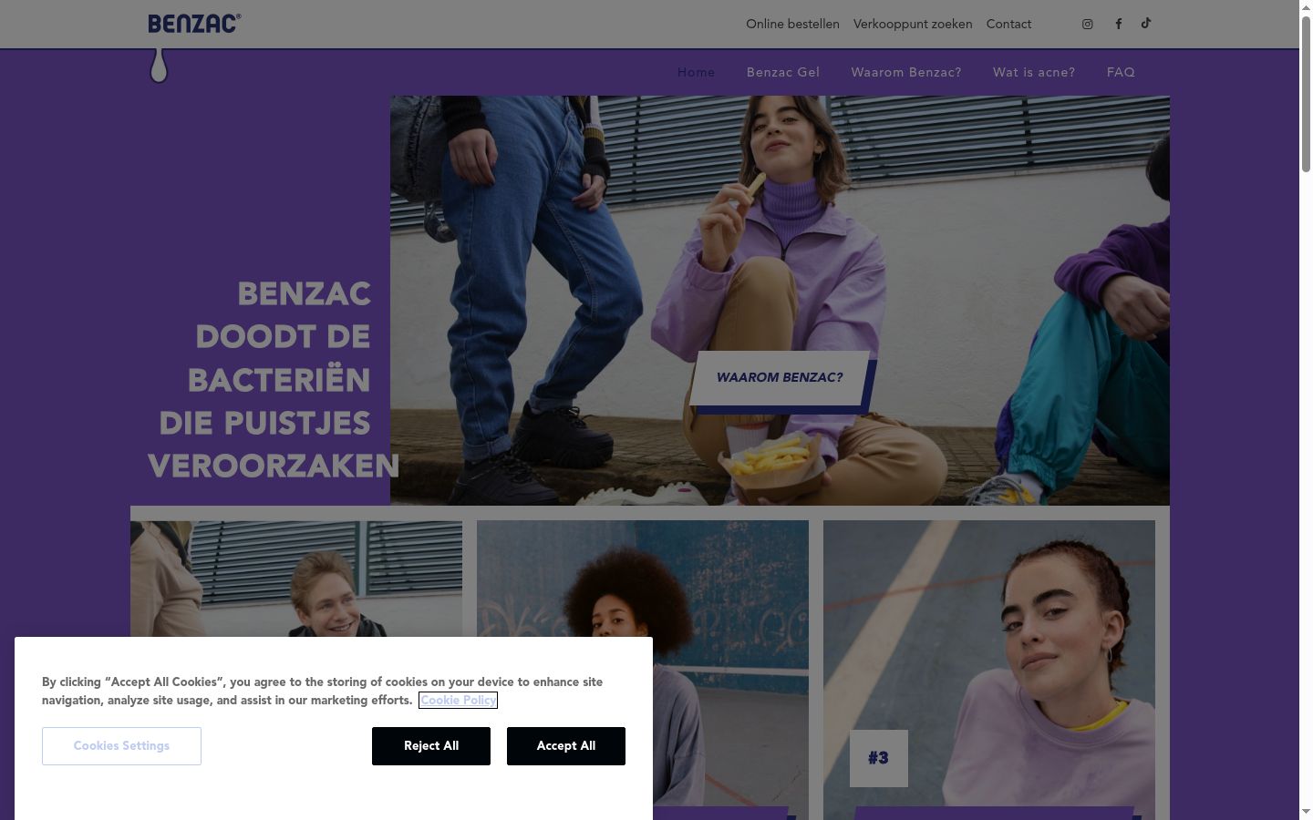 Sutikimo reklamjuostės, rodytos prieš bet kokią sąveiką, ekrano kopija