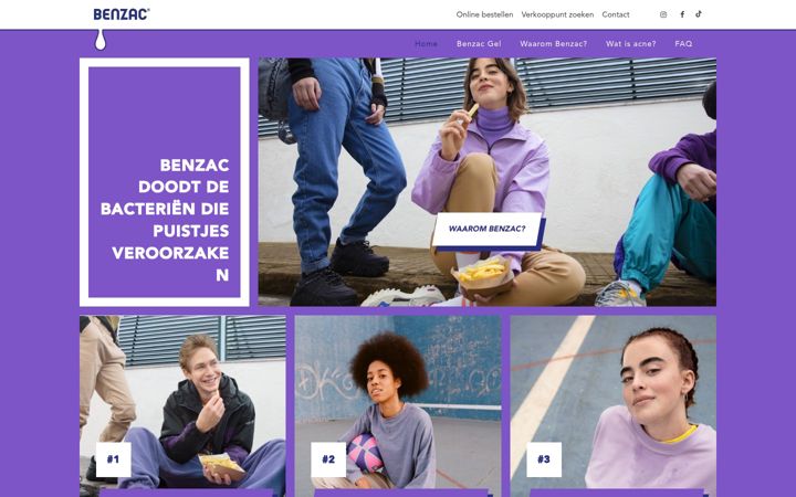 Screenshot of benzac.nl