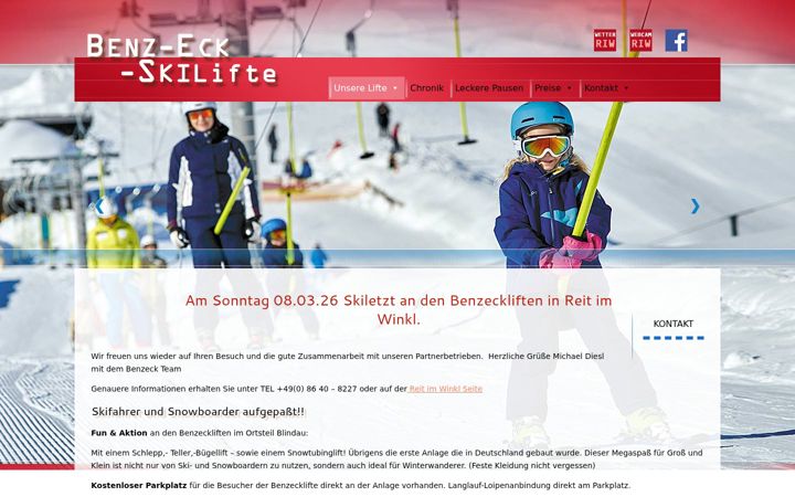 Screenshot of benzeck-skilifte.de